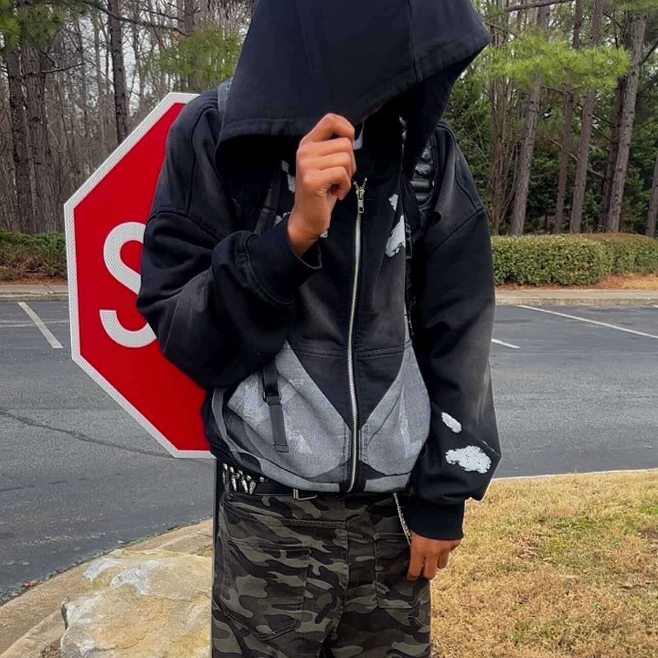 Black City Kat Zip-up