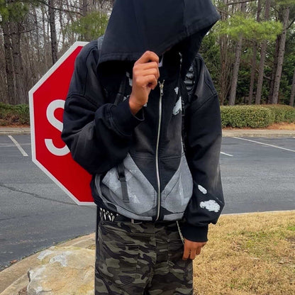 Black City Kat Zip-up