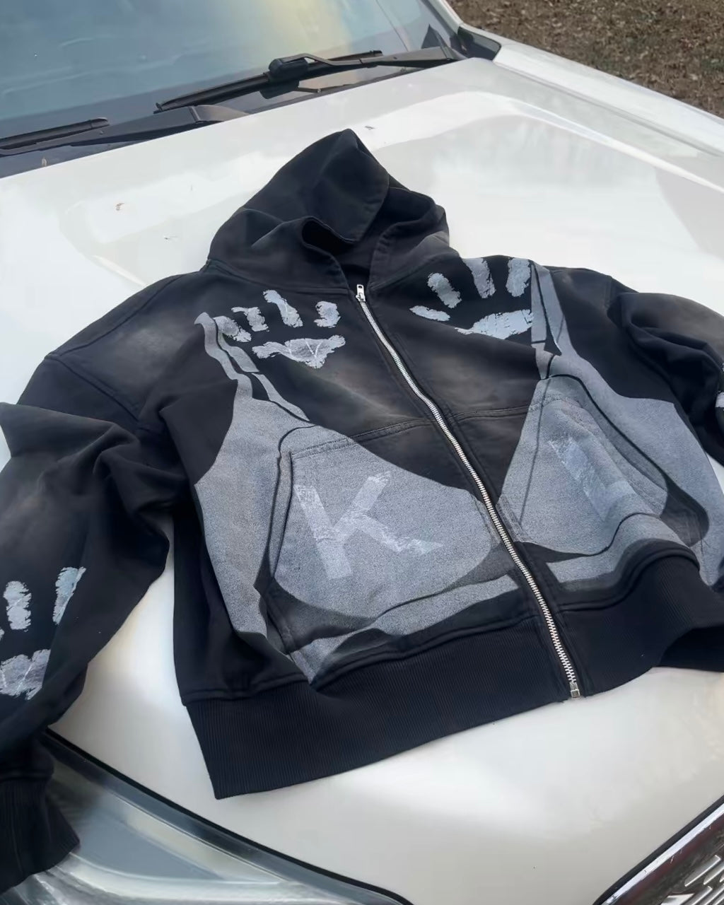 Black City Kat Zip-up