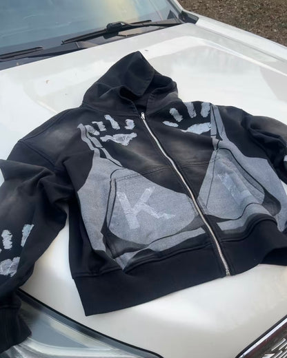 Black City Kat Zip-up